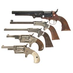 Five Antique Handguns