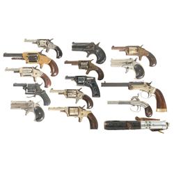 Fourteen Handguns and One Tear Gas Dispenser