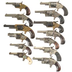 Thirteen Spur Trigger Revolvers