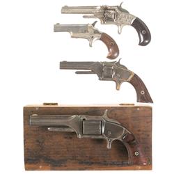 Four Antique Revolvers