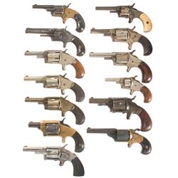 Thirteen Spur Trigger Revolvers