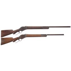 Two Winchester Model 1887 Lever Action Shotguns