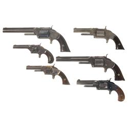 Six Antique Smith & Wesson Revolvers