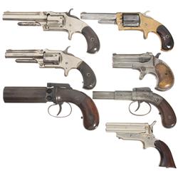 Seven Antique Handguns