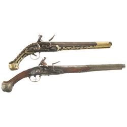 Two Flintlock Pistols