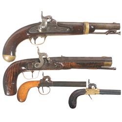 Four Percussion Pistols