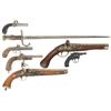 Image 1 : Five Pistols, One Revolver and One Bayonet