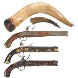Three Flintlock Pistols