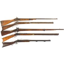 Five Percussion Long Guns