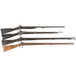 Four Antique Long Guns