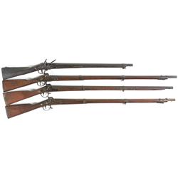 Four Antique Long Guns