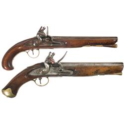 Two British Flintlock Pistols
