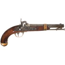 U.S. Ira N. Johnson Model 1842 Percussion Pistol