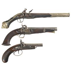 Three Antique Pistols
