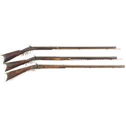 Three Percussion Conversion Kentucky Rifles