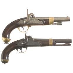 Two Percussion Martial Pistols