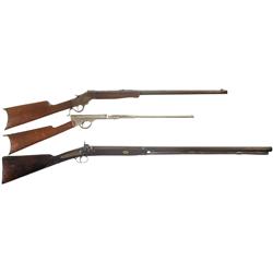 Two Rifles and One Fowling Piece