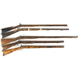 Five Antique Long Guns