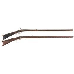 Two Percussion Conversion Kentucky Rifles