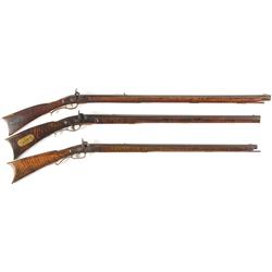 Three Percussion Conversion Kentucky Rifles