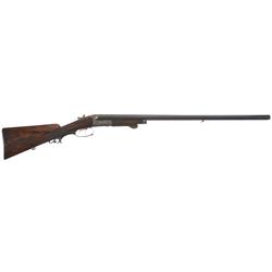 Engraved H. Westphal Rifle Converted to Side by Side Hammerless Shotgun