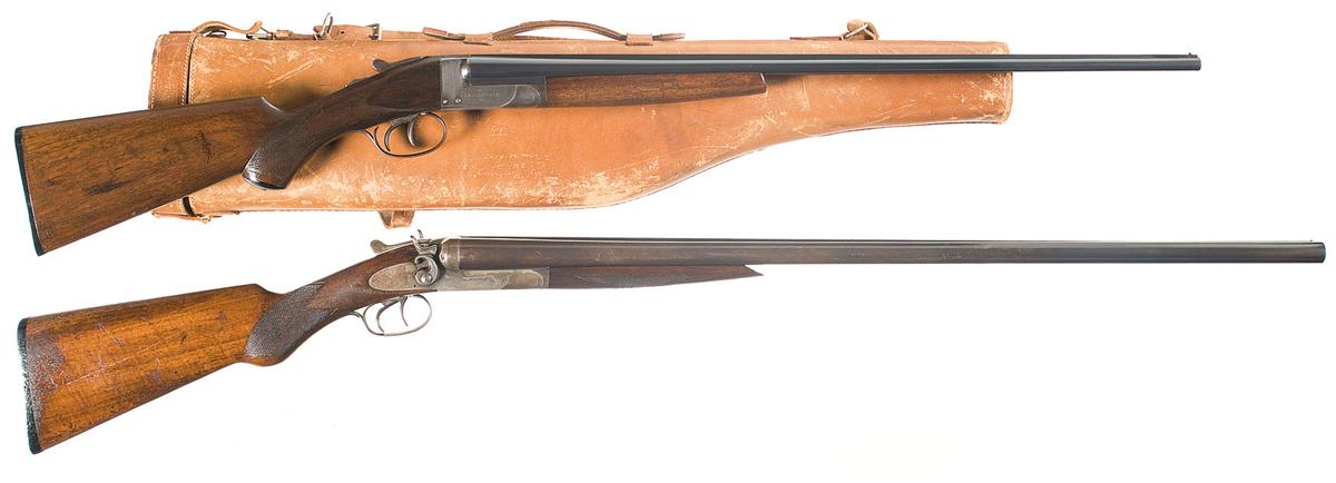 Two Double Barrel Shotguns