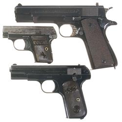 Three Colt Semi-Automatic Pistols
