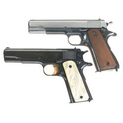 Two Colt Semi-Automatic Pistols