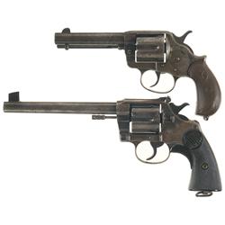 Two Colt Double Action Revolvers