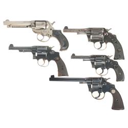 Five Double Action Revolvers