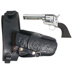 Colt Single Action Army Revolver with Holster and Belt