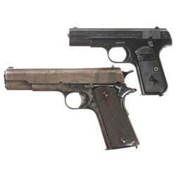 Two Colt Semi-Automatic Pistols