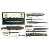 Image 1 : Nine Knives and Bayonets, Including Johnson Rifle Bayonets and an Early U.S. M3