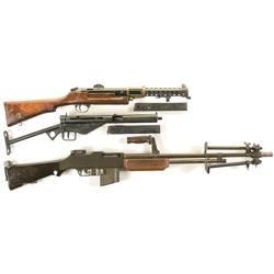 Three Non-Firing Reproductions of Automatic Weapons