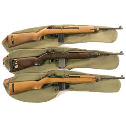 Three U.S. M1 Semi-Automatic Carbines