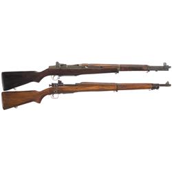 Two Military Rifles- A) Springfield Armory M1 Garand Semi-Automatic Rifle