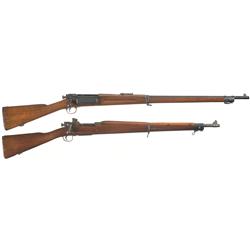 Two Bolt Action Rifles- A) U.S. Springfield Model 1898 Krag Bolt Action Rifle