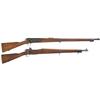 Image 1 : Two Bolt Action Rifles- A) U.S. Springfield Model 1898 Krag Bolt Action Rifle