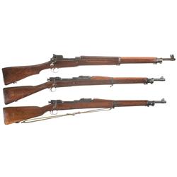 Three U.S. Military Bolt Action Rifles