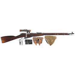 Mosin Nagant Model 91/30 Bolt Action Sniper Rifle with Accessories