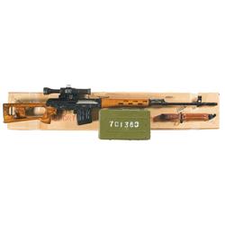 Chinese Norinco NDM-86 Semi-Automatic Rifle with Scope, Box and Accessories