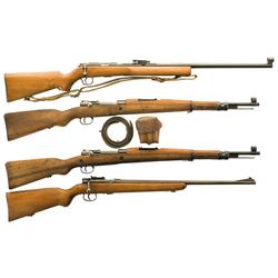 Four European Bolt Action Rifles