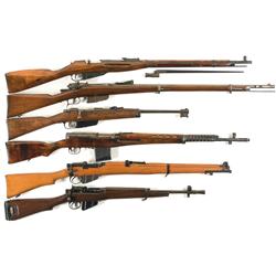 Six Military Rifles, Mostly Bolt Action
