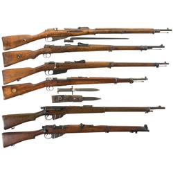 Six Bolt Action Rifles
