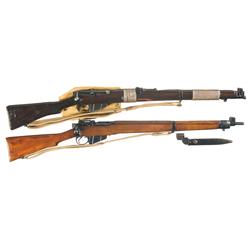 Two Enfield Bolt Action Rifles