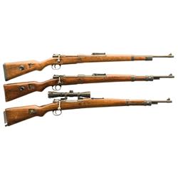 Three Martial Bolt Action Rifles