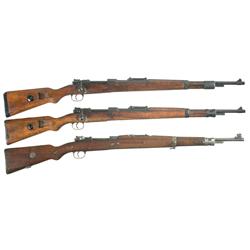 Three European Bolt Action Military Rifles