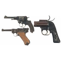 One Revolver, One Pistol and a Flare Gun
