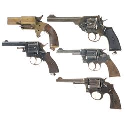 Four Revolvers and One Flare Pistol