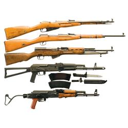 Five Military Long Guns